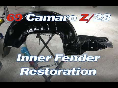 69 Camaro Z28 Z/28 Full Frame Off Restoration Video Series – Part 9 – Inner Fender Restoration