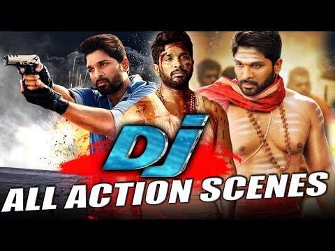 DJ All Back To Back Action Scenes Hindi Dubbed | Allu Arjun Pooja Hegde Rao Ramesh