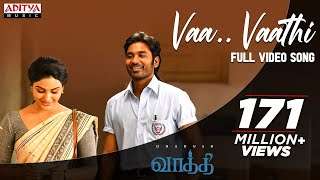 Vaa Vaathi Full Video Song | Vaathi Movie | Dhanush, Samyuktha | GV Prakash Kumar | Venky Atluri