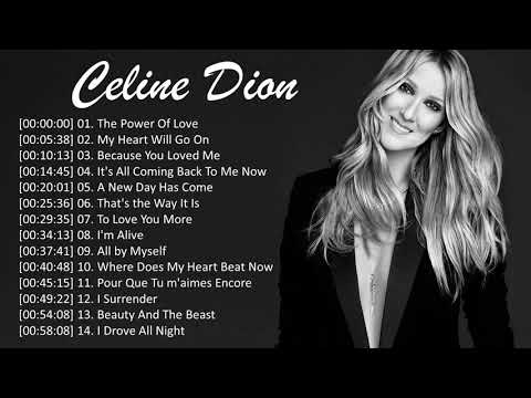 Celine Dion Greatest Hits Playlist Love Songs Best Of