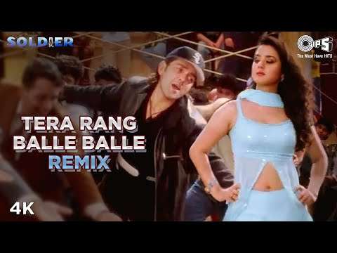 Remix: Tera Rang Balle Balle | Bobby Deol | Preity Zinta | Sonu Nigam | Jaspinder Narula | Soilder