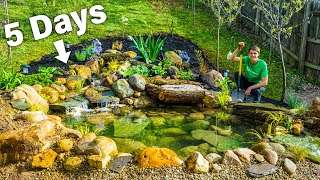 DIY Budget Ecosystem Pond – Solo Build in 5 Days by Hand