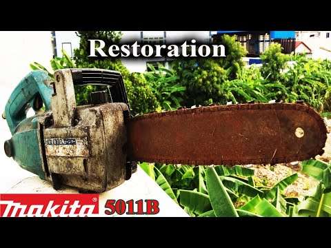 Restoration/ Old Model Electric chainsaw Rescue/ Makita 5011B of Japan