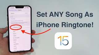 (2022) How to set ANY Song as iPhone Ringtone – Free and No Computer!