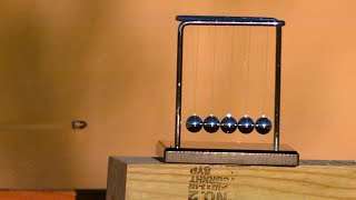 Bullet vs Newton's Cradle at 100,000 FPS – The Slow Mo Guys