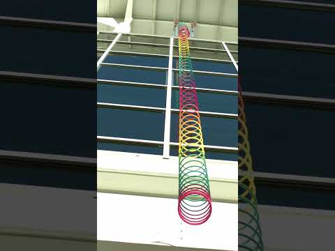 How a slinky falls in slow motion #shorts