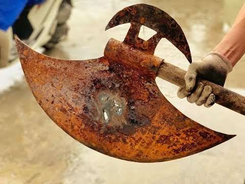 Restoration of an Old Axe | Antique & Rusty | Restoration And Metal