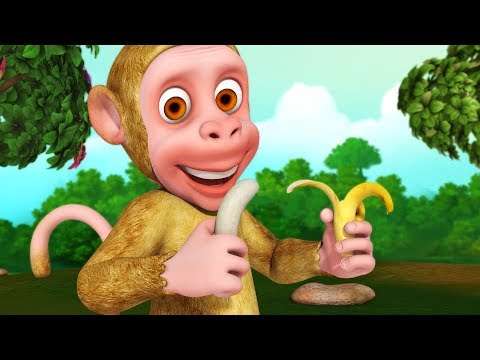 Bandar Mama Aur Kele | Hindi Rhymes for Children | Infobells